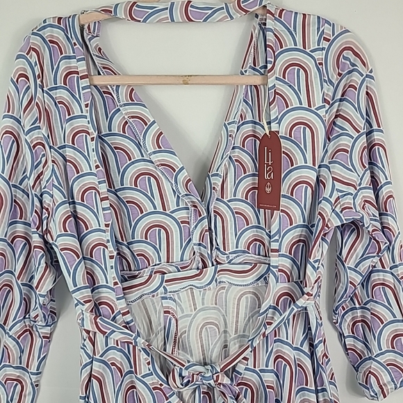 NWT Lila Rainbow Labor & Postpartum Gown One Size - Picture 8 of 11